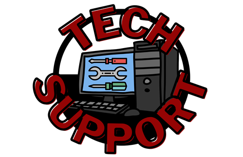 button for tech support requests